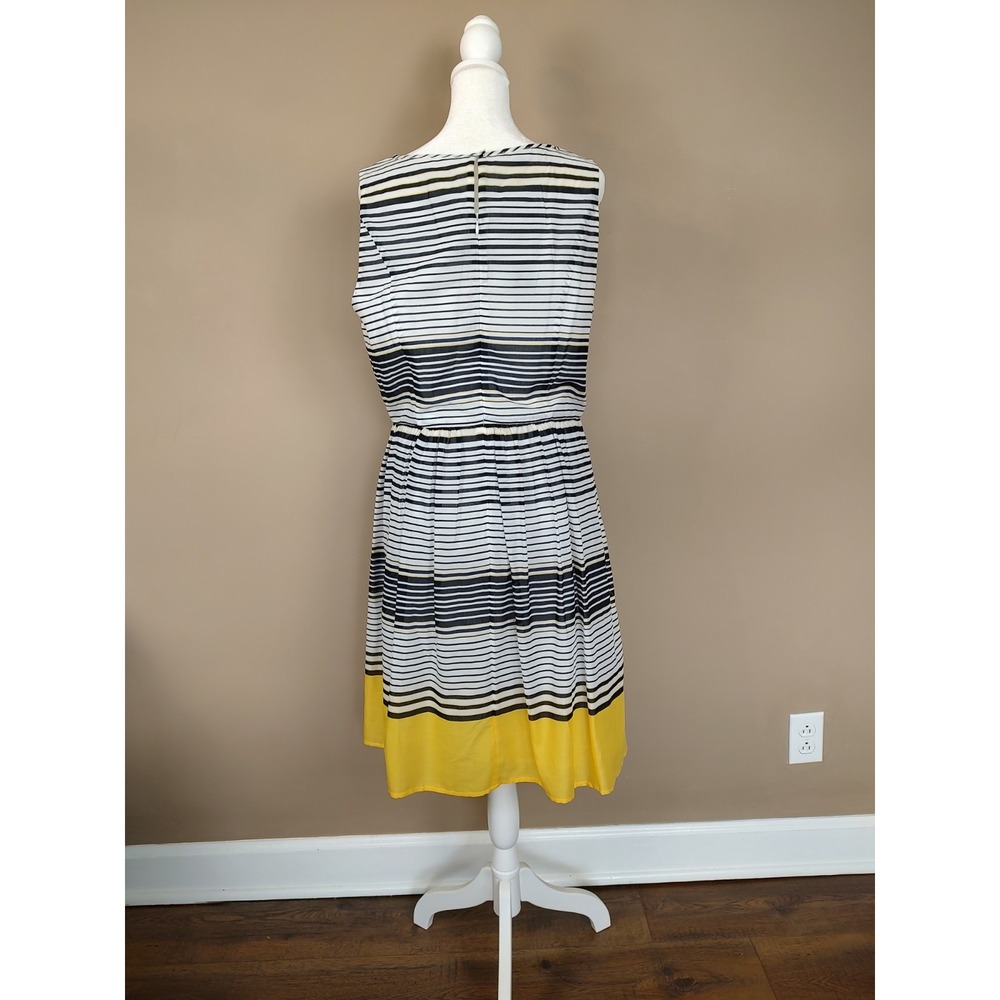 Talbots sleeveless striped dress size 12 NWT - Picture 2 of 4